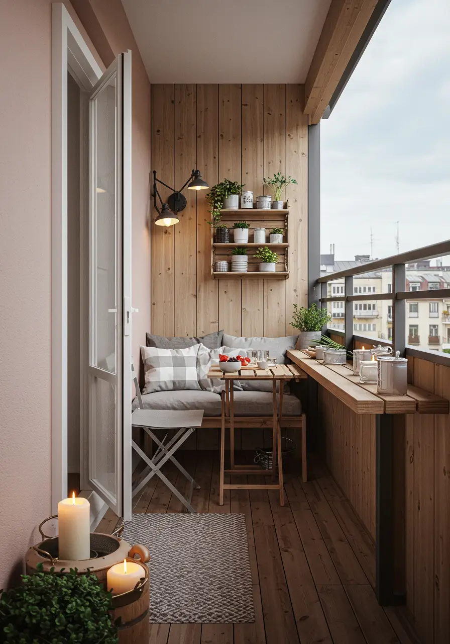 Embracing the Danish concept of hygge, this design creates the perfect spot for morning coffee and evening reflection, emphasizing comfort and simplicity.