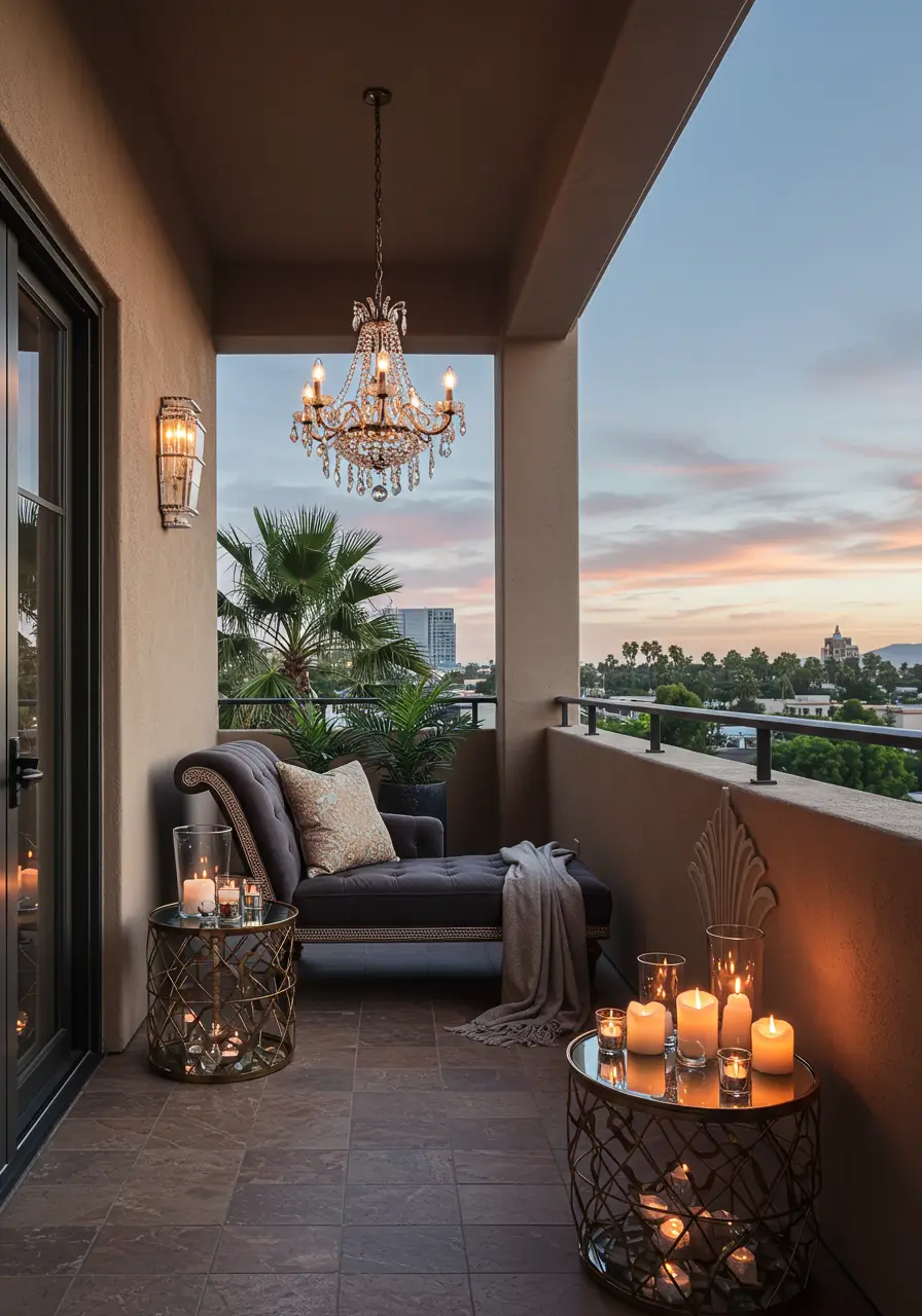 Channeling old Hollywood glamour, this design creates a sophisticated, luxurious setting for elegant romantic evenings.