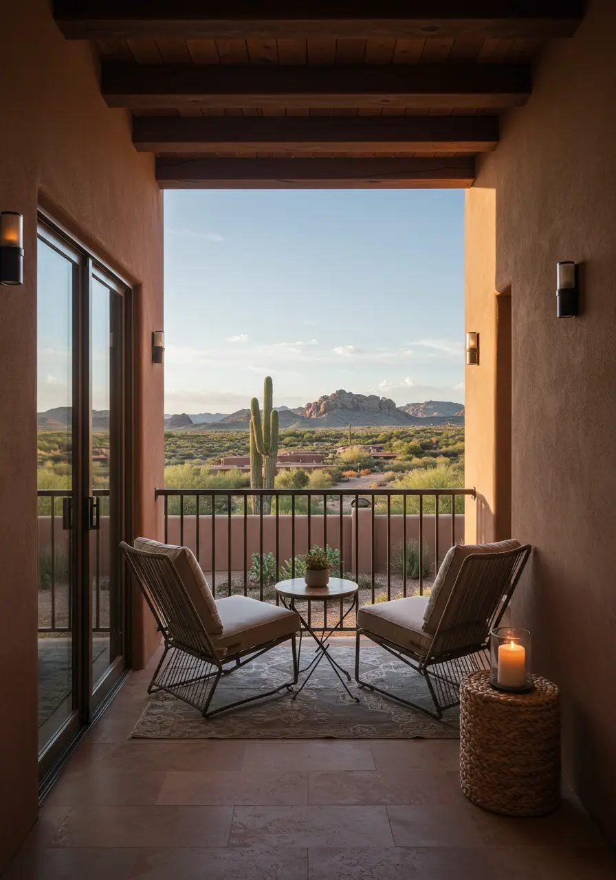 Blending modern minimalism with southwestern warmth, this design captures the beauty of desert landscapes through natural materials, drought-resistant plants, and earthy color palettes.