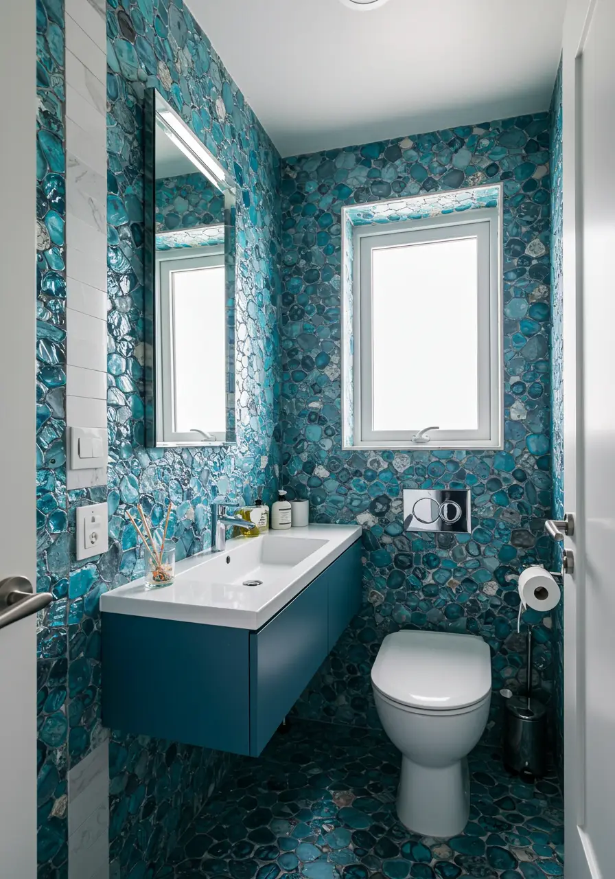 Addressing ocean pollution directly, this design uses plastic recovered from marine environments and transforms it into beautiful, functional surfaces that raise awareness while providing utility.