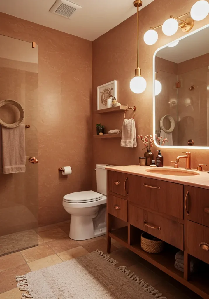 Drawing from the stark beauty of desert landscapes and mid-century modern design, this concept creates a sophisticated retreat featuring warm earth tones, clean lines, and natural textures.
