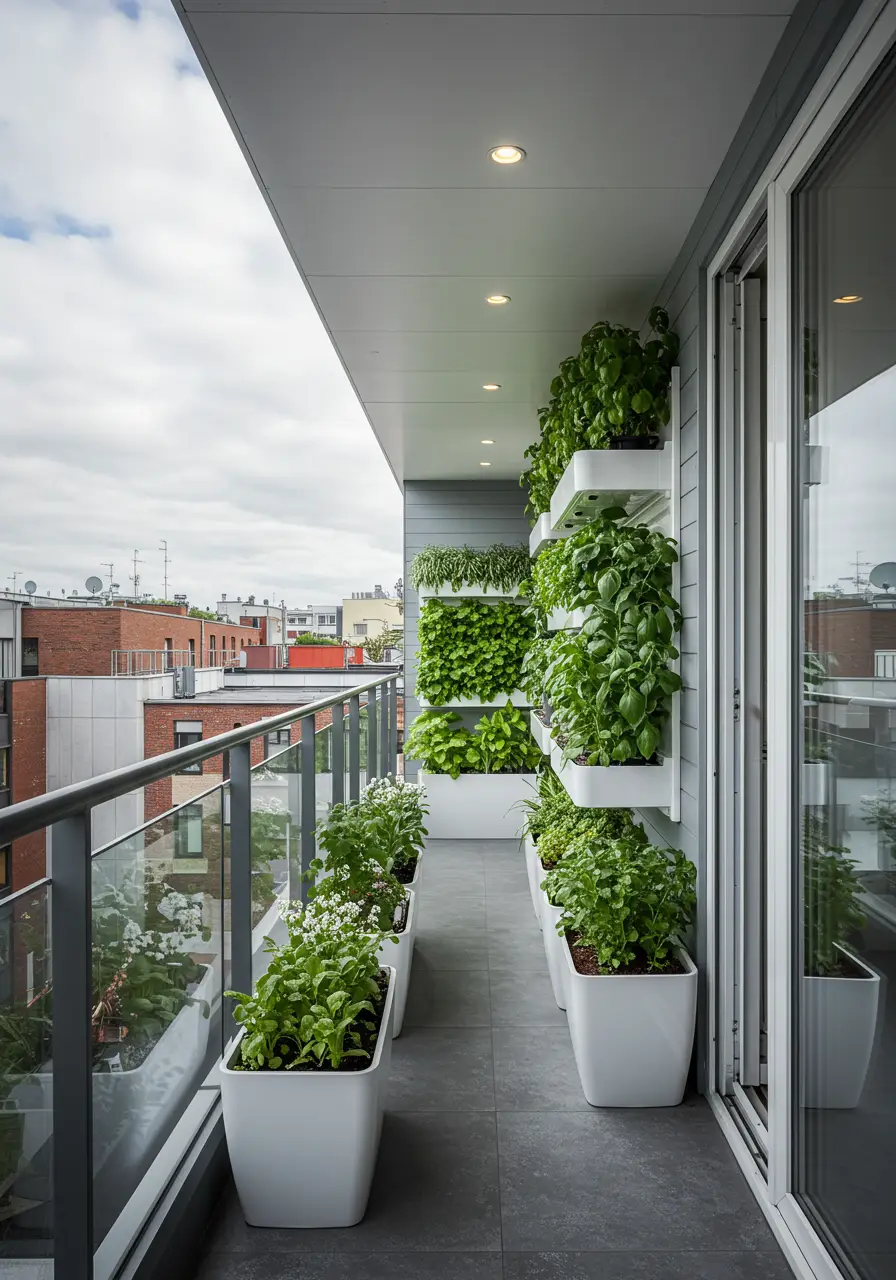 Looking toward the future of urban living, this concept integrates cutting-edge technology with sustainable growing systems, creating a self-sufficient micro-ecosystem that maximizes food production and environmental benefits.