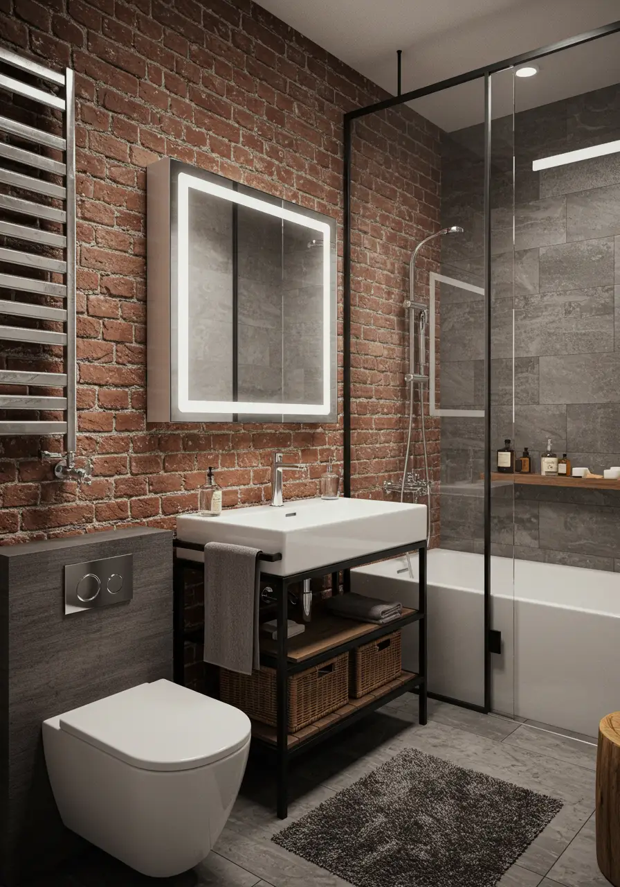 Inspired by converted warehouse lofts, this design embraces raw materials and urban sophistication. Ideal for creative millennials in trendy apartment buildings who appreciate edgy, authentic aesthetics.