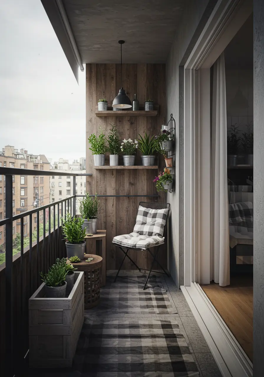 Taking cues from converted warehouse lofts, this design extends the industrial aesthetic outdoors with raw materials and modern functionality.