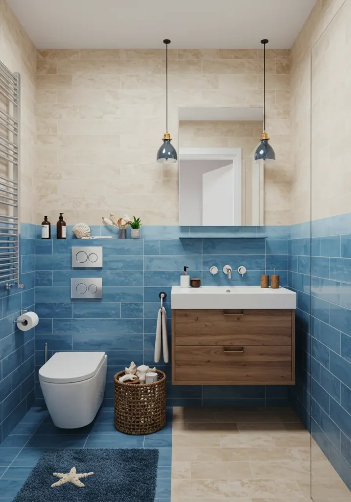 Evoking the relaxed luxury of coastal Mediterranean villas, this design brings ocean breezes and sun-drenched sophistication to a compact space.
