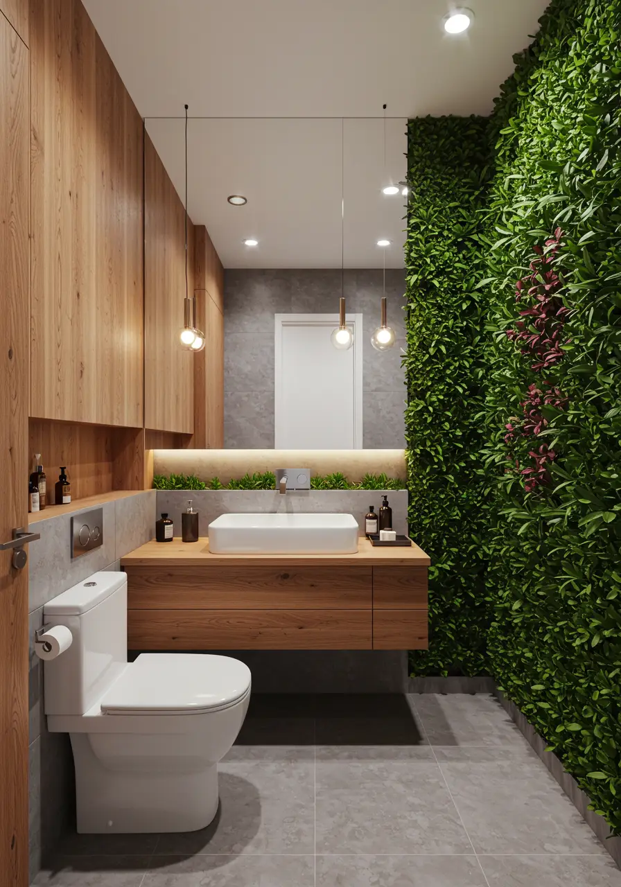 This design brings the calming essence of nature indoors, creating a peaceful respite for busy families. The biophilic design elements help reduce stress and create a spa-like experience in a compact space.