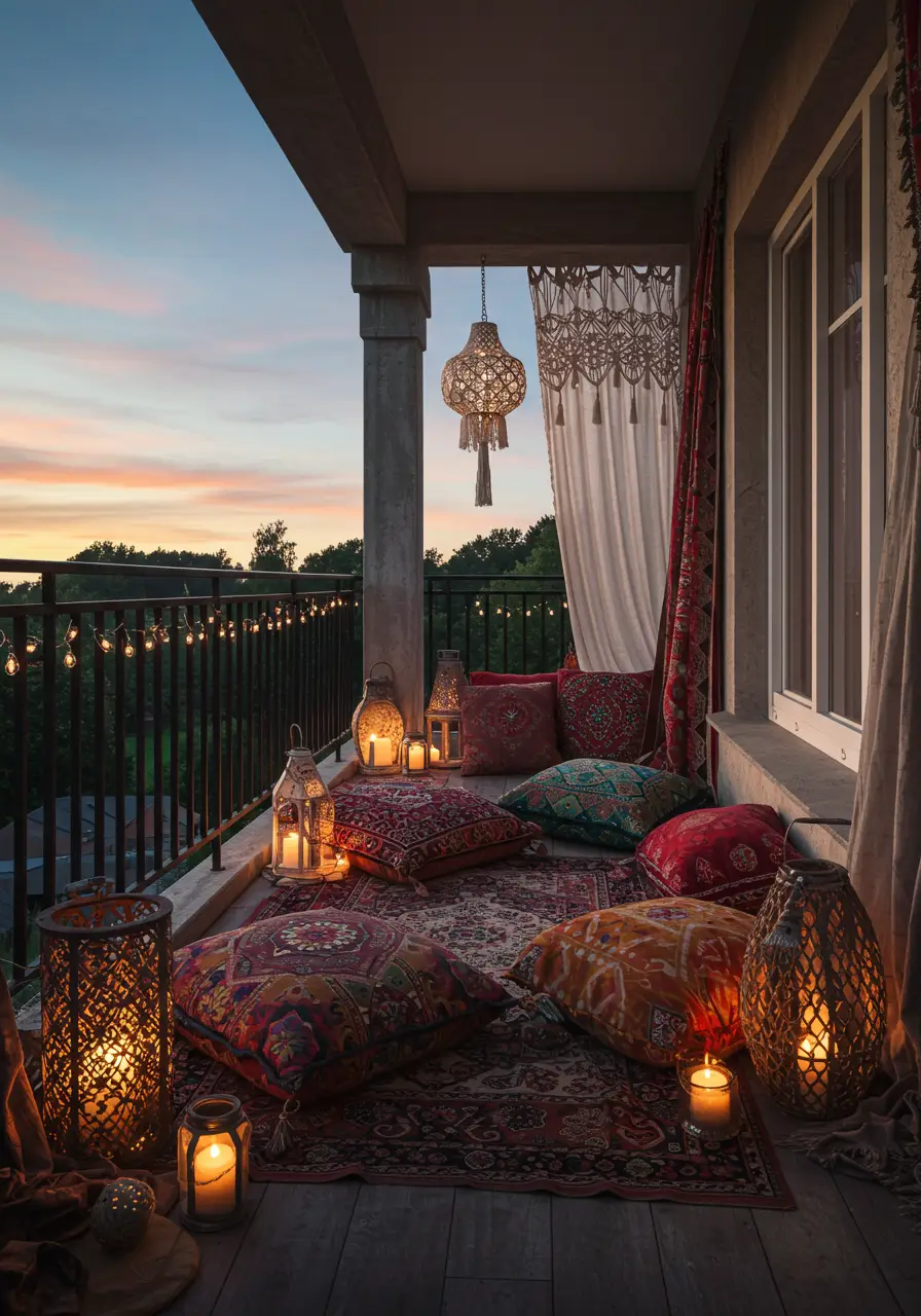 Embracing free-spirited romance, this design creates a layered, eclectic space filled with rich textures and global influences.