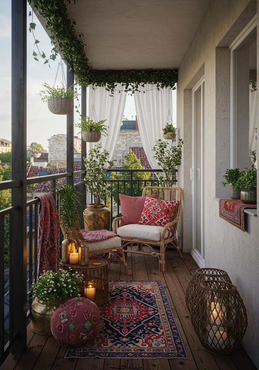 Drawing from global travel, vintage finds, and artistic expression, this design creates a bohemian paradise with layered textures, vibrant colors, and collected treasures from around the world.