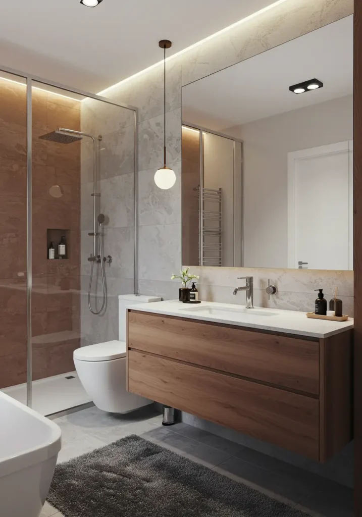 Embracing hygge philosophy and Nordic functionality, this design prioritizes comfort and simplicity through natural materials and thoughtful organization.
