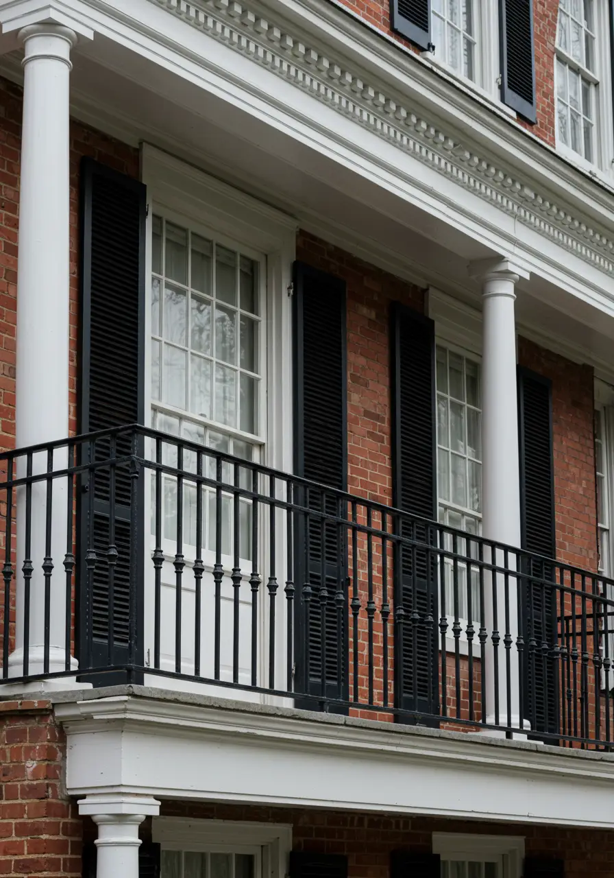 American colonial architecture inspires this timeless design that combines classical proportions with modern affordability. The concept honors traditional craftsmanship while utilizing contemporary manufacturing techniques.