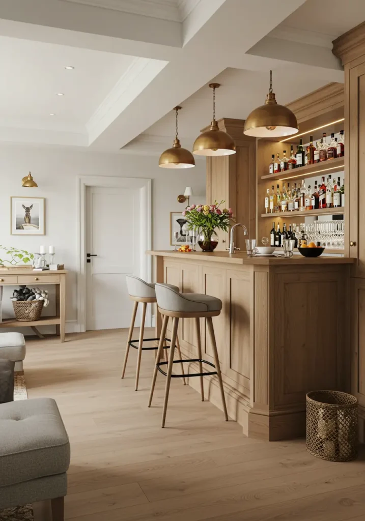 Create a cozy, minimalist space that embodies the Danish concept of hygge with natural materials and serene design.