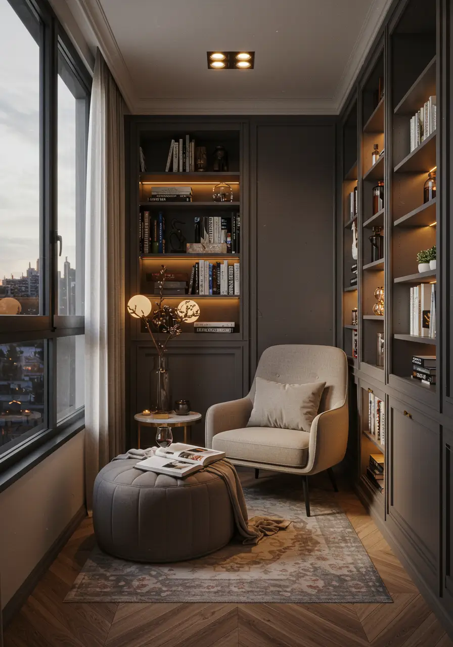 For the ultimate book lover, this literary sanctuary creates the perfect environment for getting lost in stories, complete with perfect lighting, comfortable seating, and inspiring surroundings.