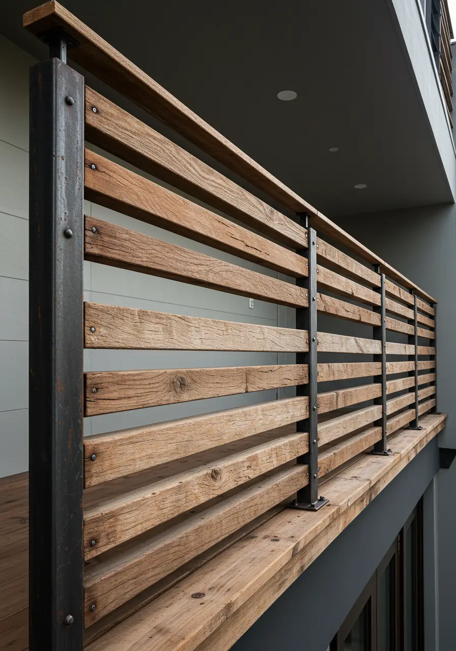 Born from the marriage of raw industrial aesthetics and warm organic materials, this design celebrates the beauty of imperfection and the story that weathered materials tell.