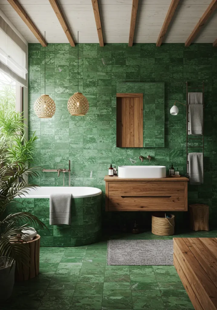 Inspired by the lush rainforests of Costa Rica, this design brings the rejuvenating power of nature indoors through organic textures and verdant color palettes.