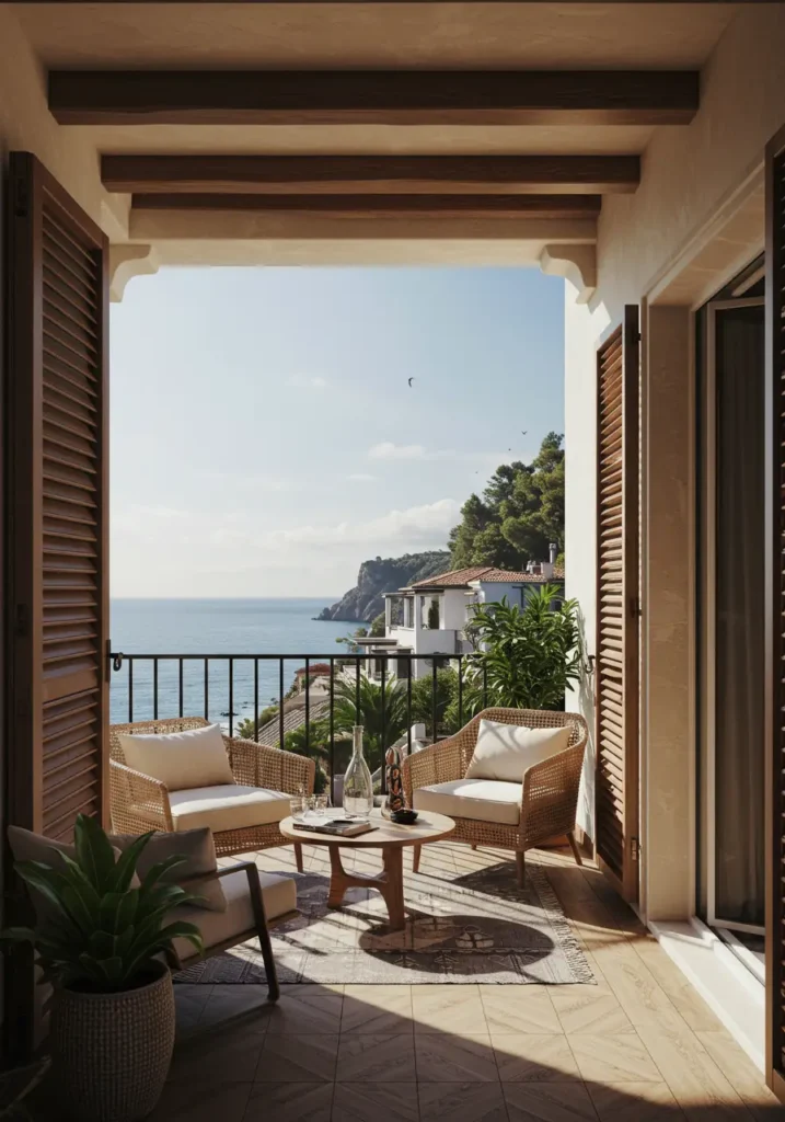 Drawing inspiration from Greek islands and Italian coastal villas, this design captures the essence of Mediterranean living with contemporary comfort and style.