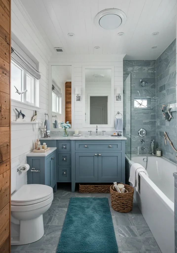 Capturing the essence of seaside cottages and yacht interiors, this design brings oceanic tranquility to urban spaces. The concept focuses on creating a breezy, light-filled atmosphere that evokes morning walks on the beach.
