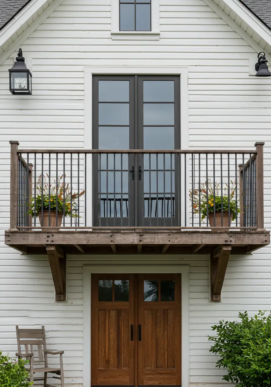 Celebrating rural American charm, this design combines weathered iron with natural materials. The concept proves that farmhouse style can be both affordable and authentically rustic.