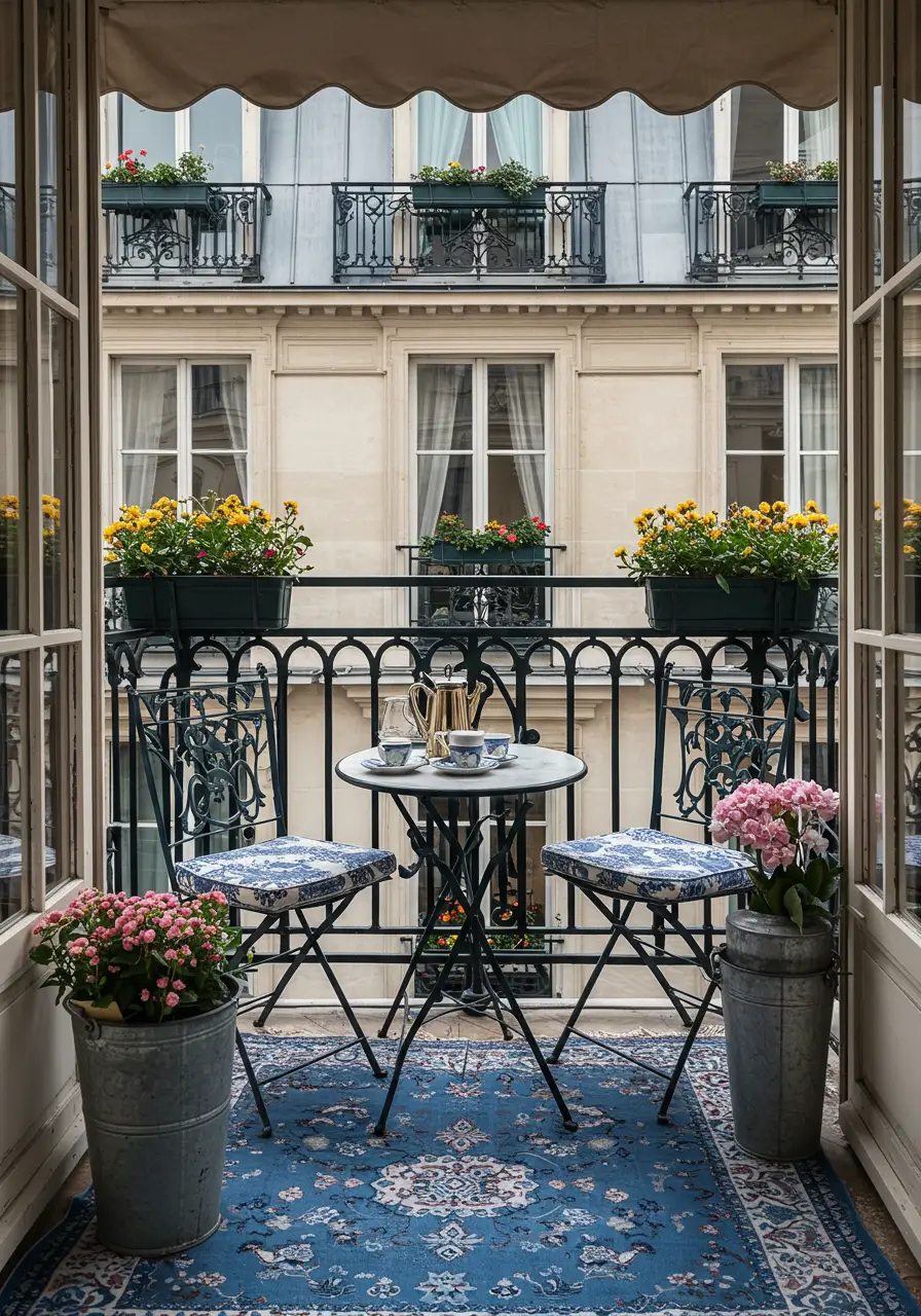 Channeling the romance of Left Bank bistros, this design recreates the intimate charm of Parisian café culture where every morning feels like a scene from a French film.