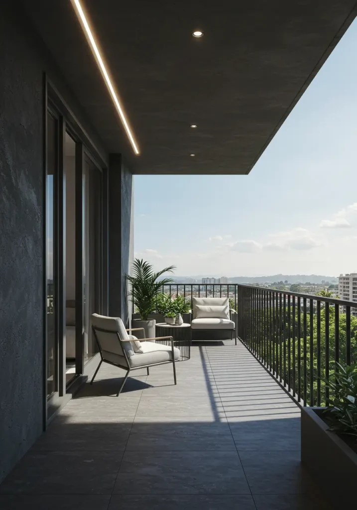 This design embodies "less is more" philosophy, creating a sophisticated space through careful selection of high-quality materials and precise geometric arrangements.