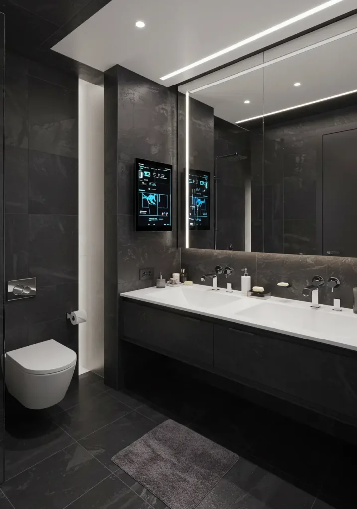 Embracing cutting-edge technology while maintaining elegant aesthetics, this design showcases how innovation can enhance daily routines and comfort.