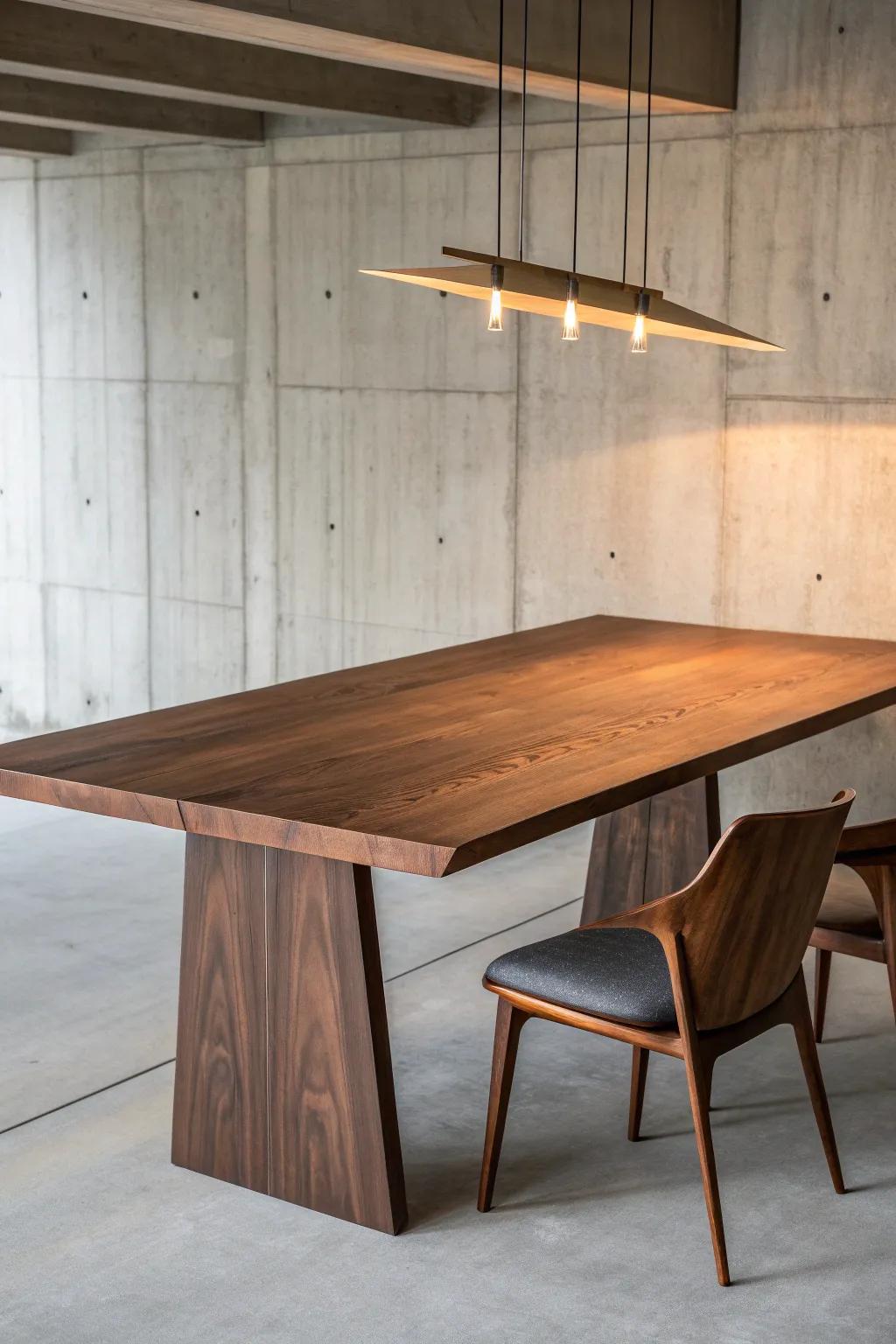Elevate your dining experience with this stunning floating table design.
