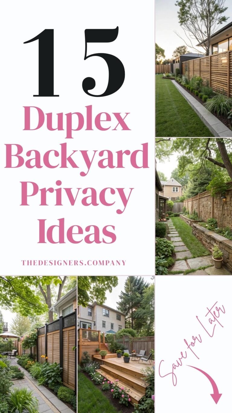 Duplex Backyard Privacy Ideas: 13 Creative Ways to Block Views