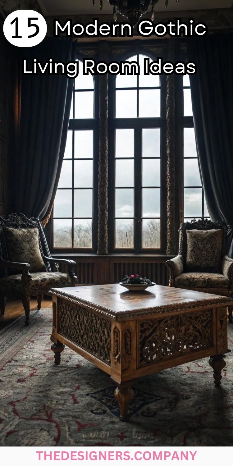 Modern Gothic Living Room Ideas: 15 Dramatic Designs for a Chic Interior