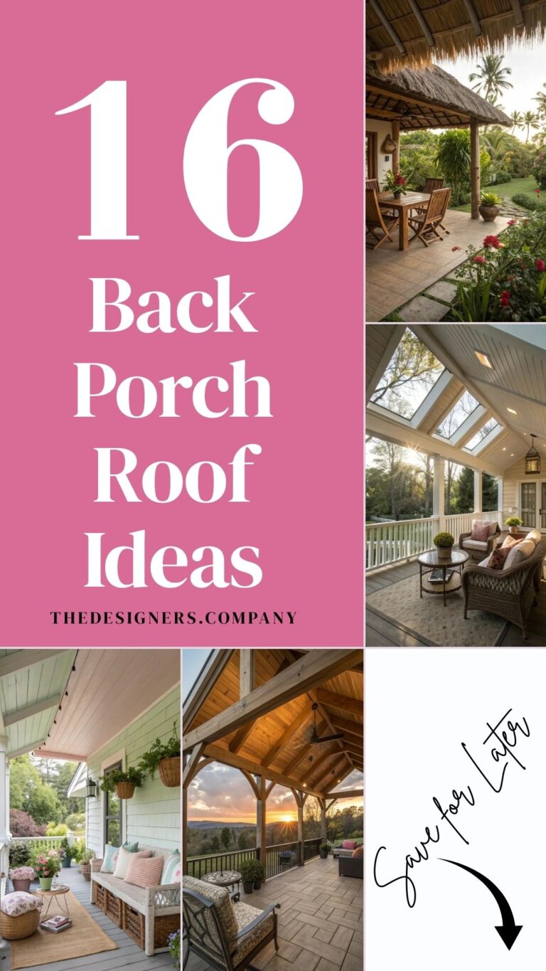 Back Porch Roof Ideas: 16 Creative Styles to Transform Your Outdoor Living