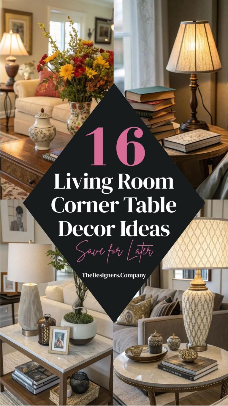 Living Room Corner Table Decor Ideas: 16 Beautiful Inspirations You’ll Love