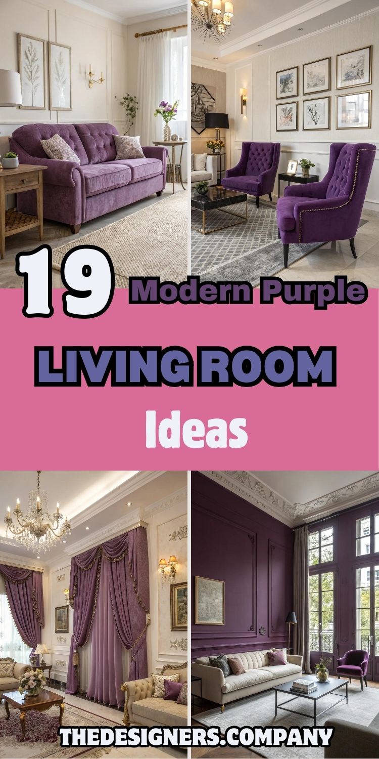 Modern Purple Living Room Ideas: 19 Stylish Designs for a Chic Home