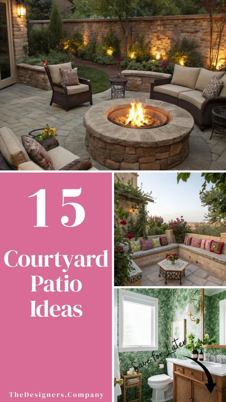 Courtyard Patio Ideas: 20 Stunning Designs for a Relaxing Retreat