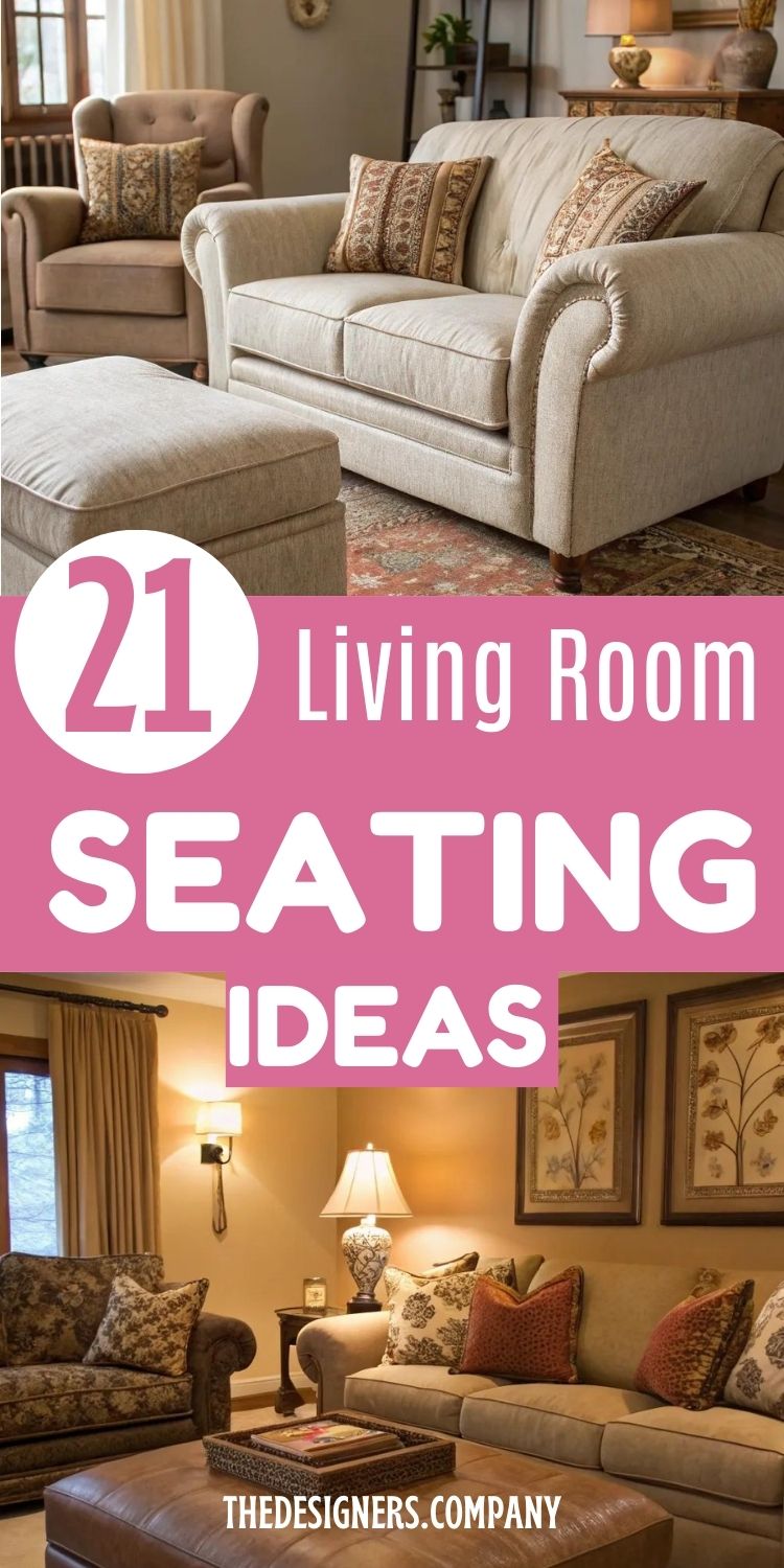 Living Room Seating Ideas: 21 Stylish Ways to Maximize Comfort and Space