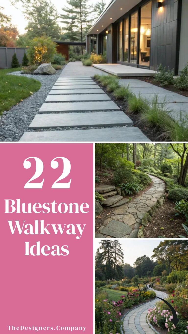 Bluestone Walkway Ideas: 22 Stunning Designs to Transform Paths