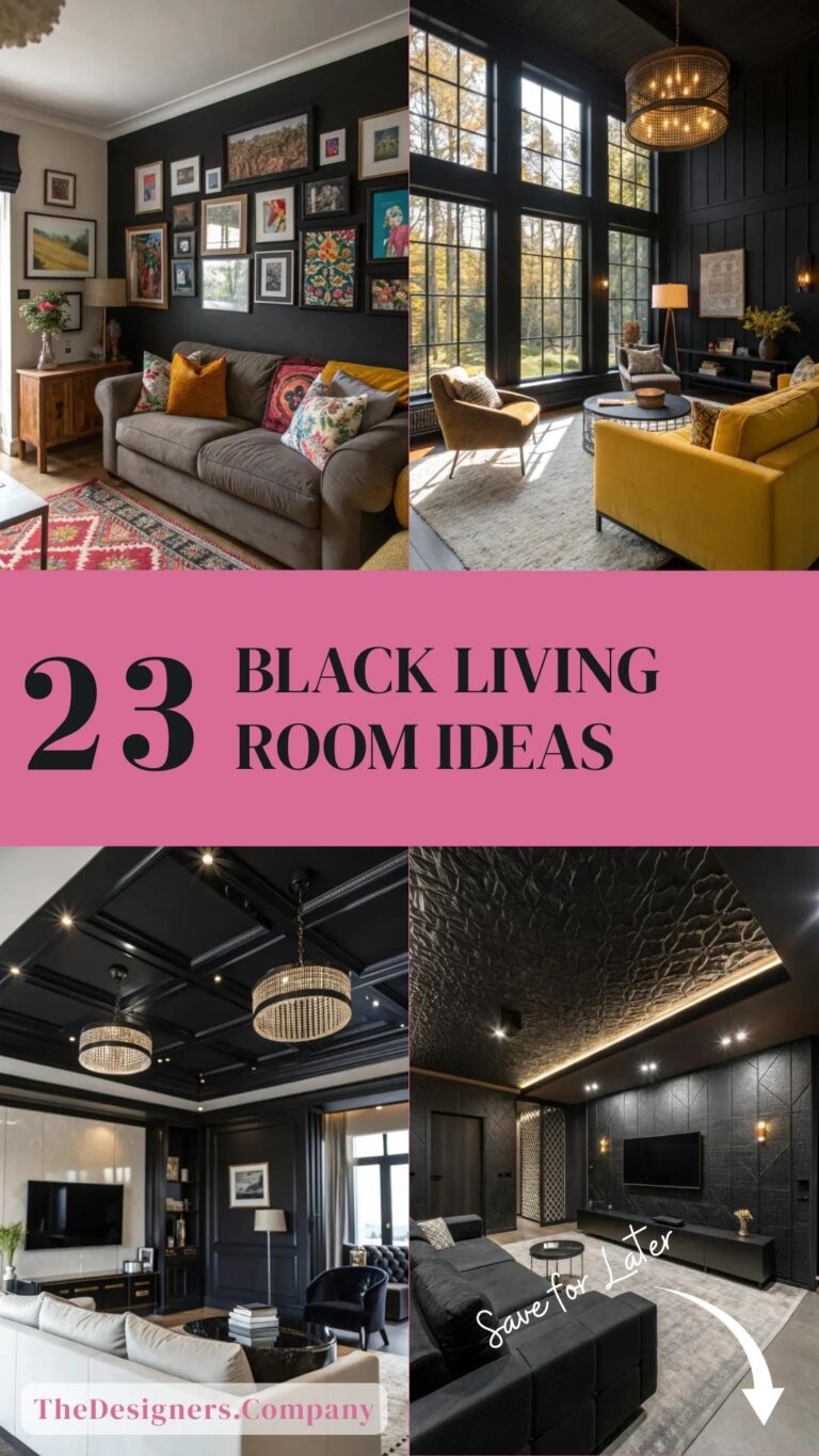 Black Living Room Ideas: 23 Stunning Styles You Must See