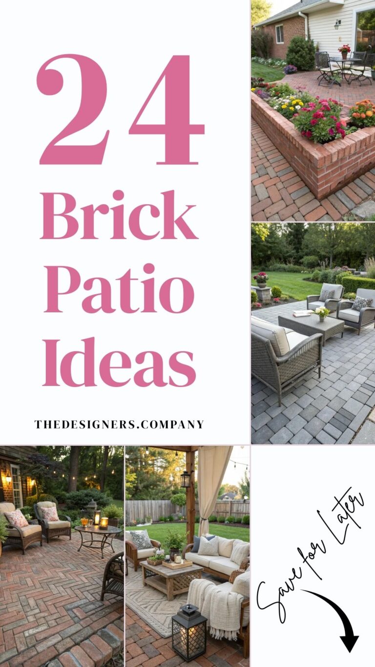 Brick Patio Ideas: 24 Stunning Designs to Upgrade Your Outdoor Living Space