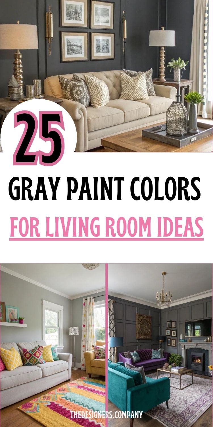 Gray Paint Colors for Living Room Ideas: 25 Beautiful Tones for Stylish Interiors