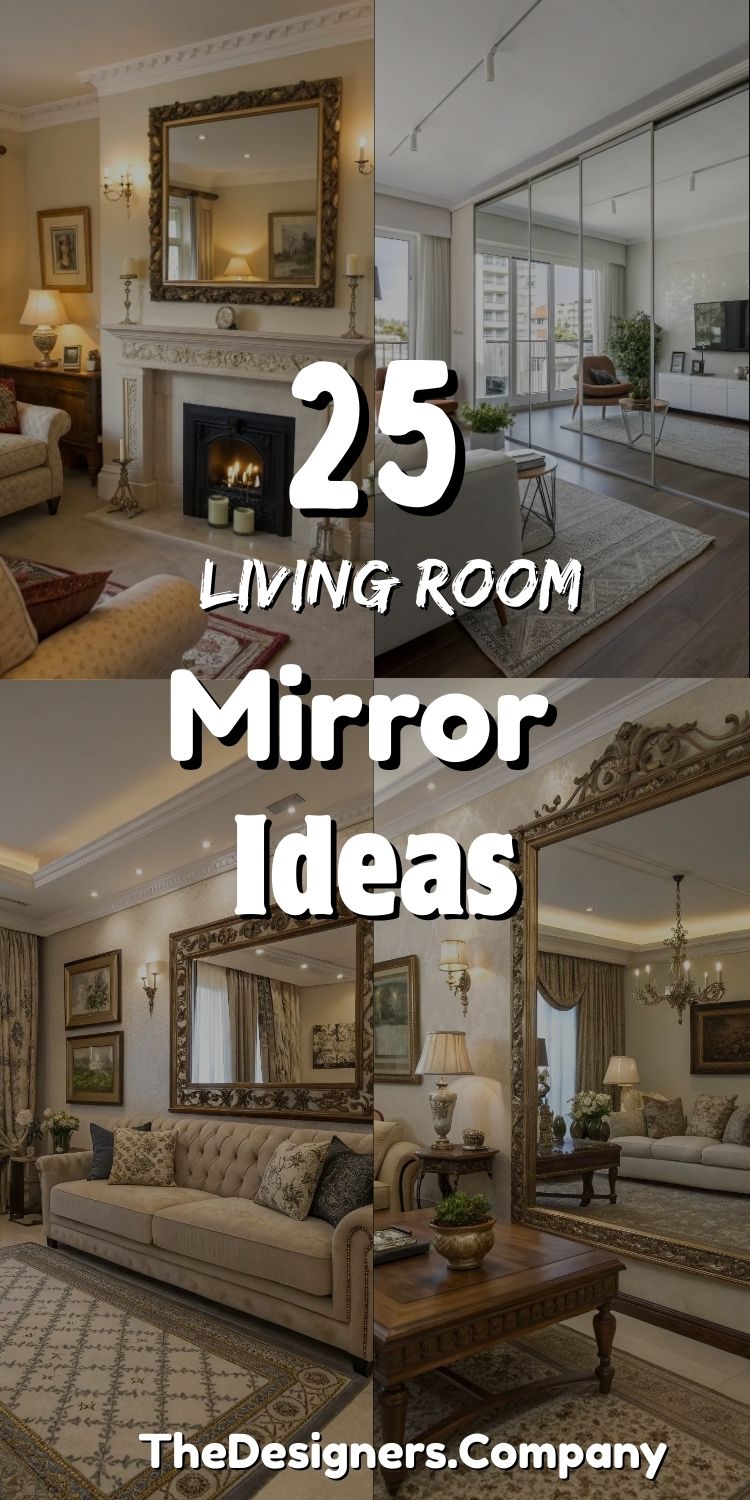 Living Room Mirror Ideas: 25 Stylish Mirrors to Add Glam to Your Space