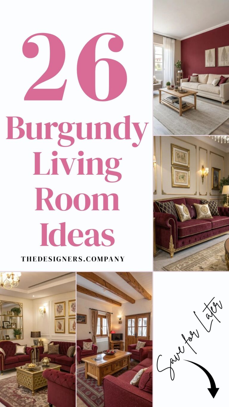 Burgundy Living Room Ideas: 26 Bold Inspirations for a Luxe Modern Home