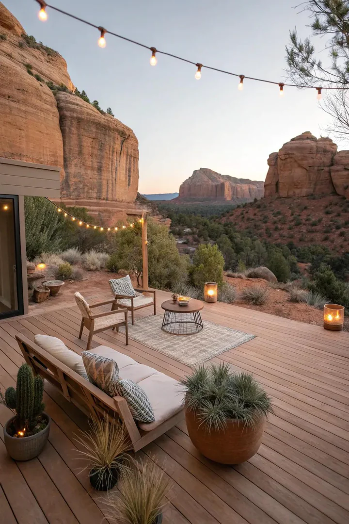 Sandstone stain offers a subtle, warm glow.