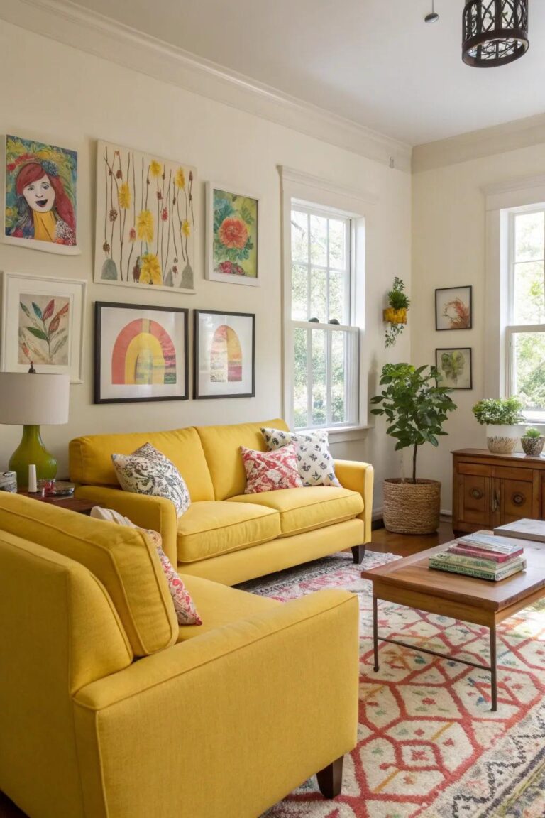 Modern Yellow Living Room Ideas: 24 Amazing Tips for a Cozy Yet Chic Space
