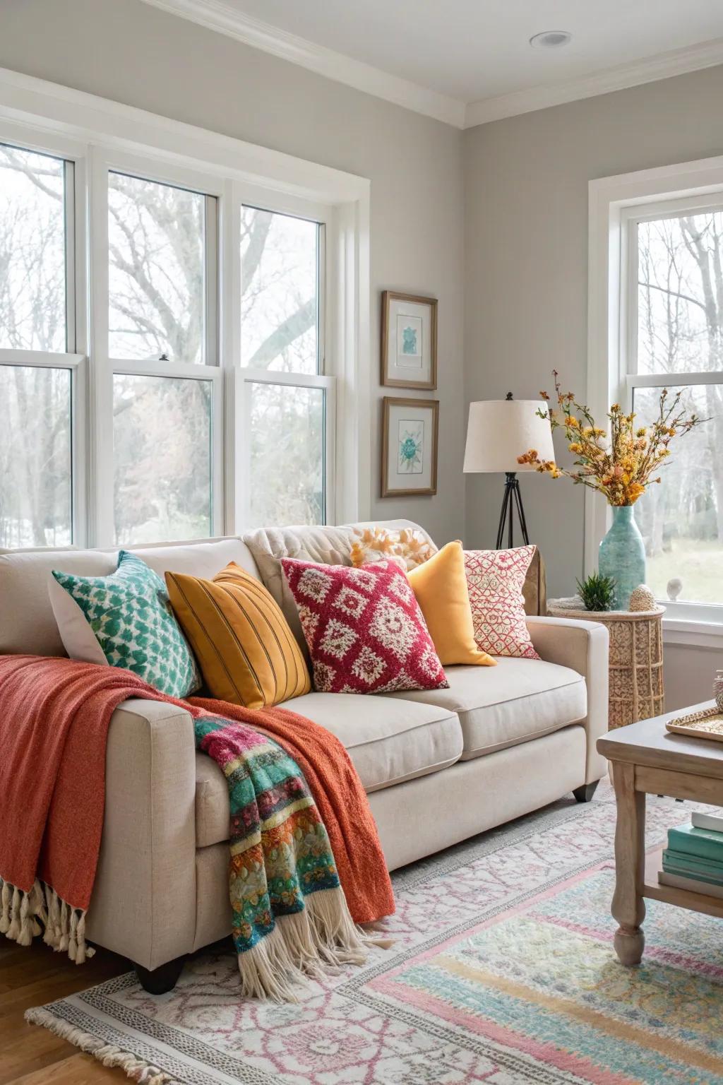 A well-chosen color palette creates harmony and visual interest.