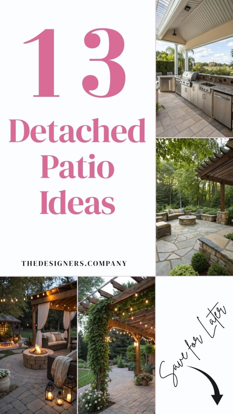 Detached Patio Ideas: 13 Stunning Designs for Private Backyards