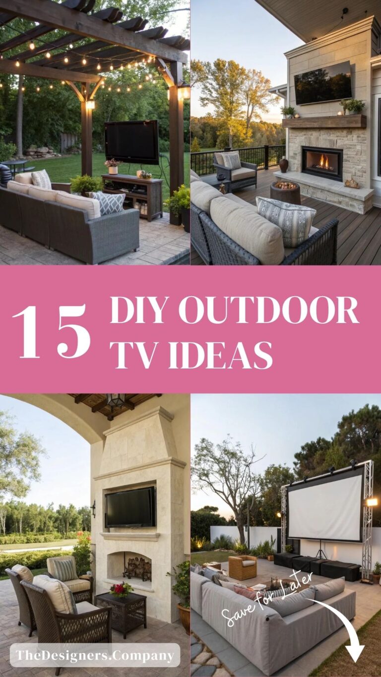 DIY Outdoor TV Ideas: 15 Smart Setups for Backyard Entertainment