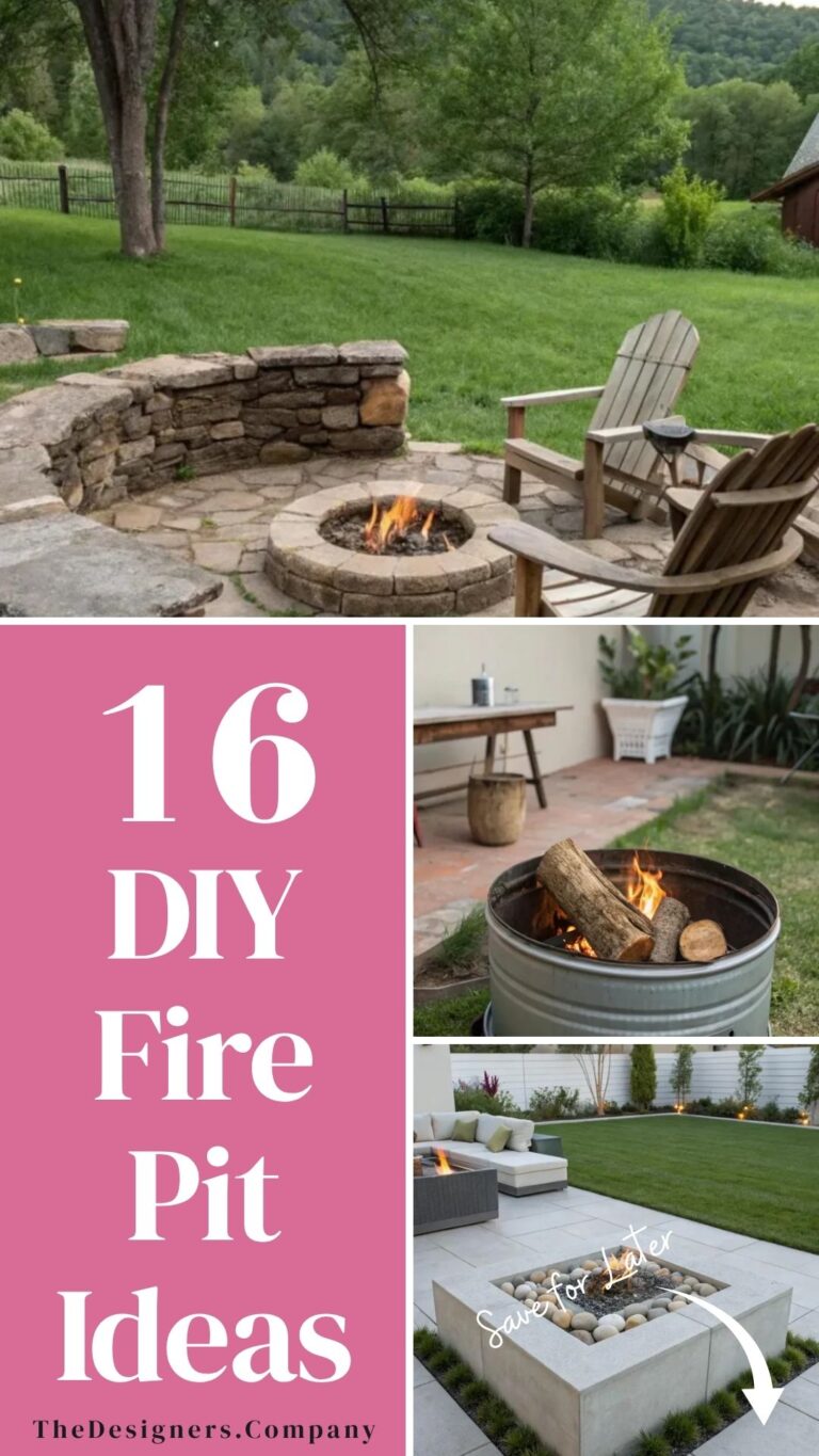 DIY Fire Pit Ideas: 16 Stunning Designs to Transform Your Backyard