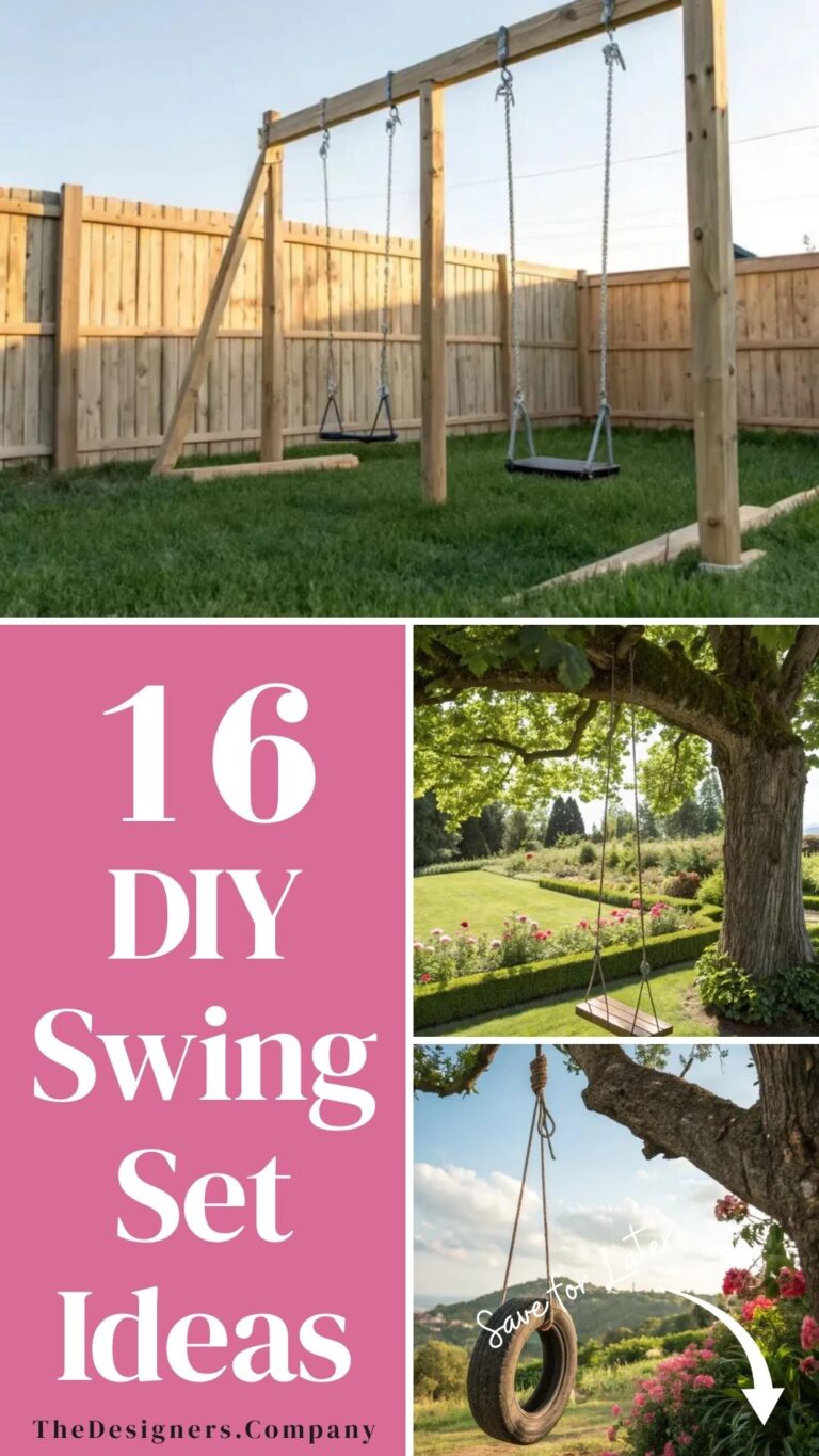 DIY Swing Set Ideas: 16 Amazing Builds Your Kids Will Love Forever