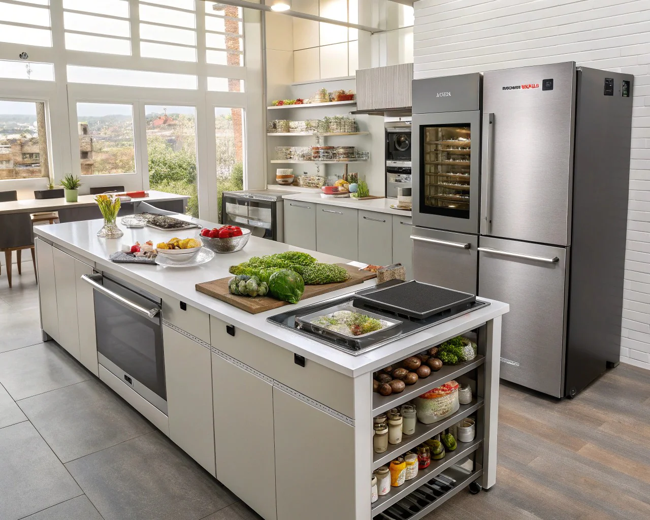 Accessible and adaptive kitchen features for all users.