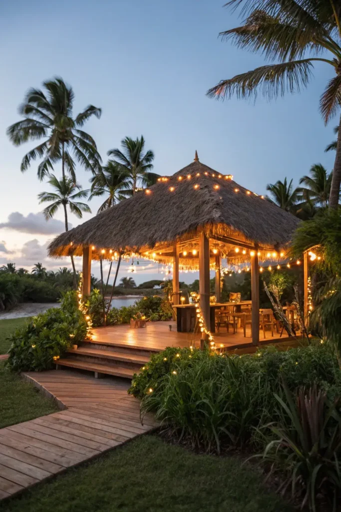 String Lights at Tiki Hut