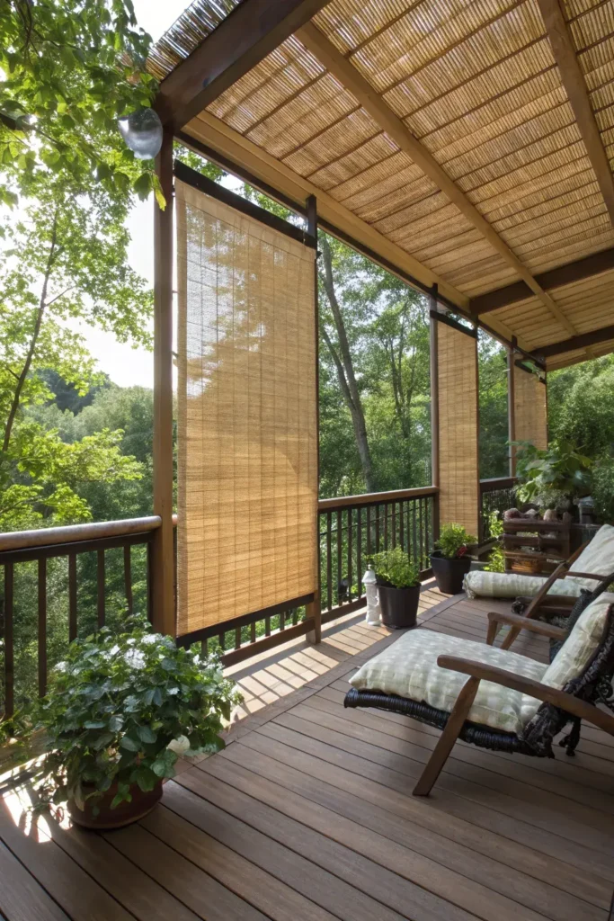 Hang Bamboo Shades