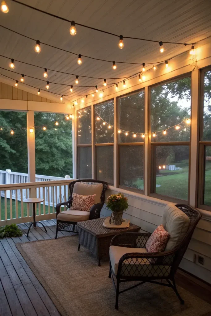 Ambient Lighting on Screen Porch