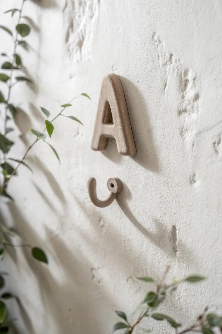Elevate your kitchen decor with personalized clay hooks that combine minimalist elegance and unique charm.